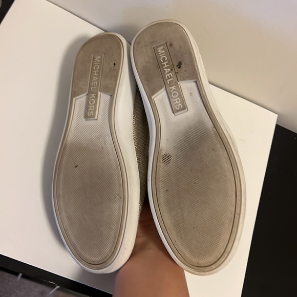 Michael Kors Keaton Glitter Chain Mesh Slip-On Sneaker - Size 6.5 - Picture 3 of 6
